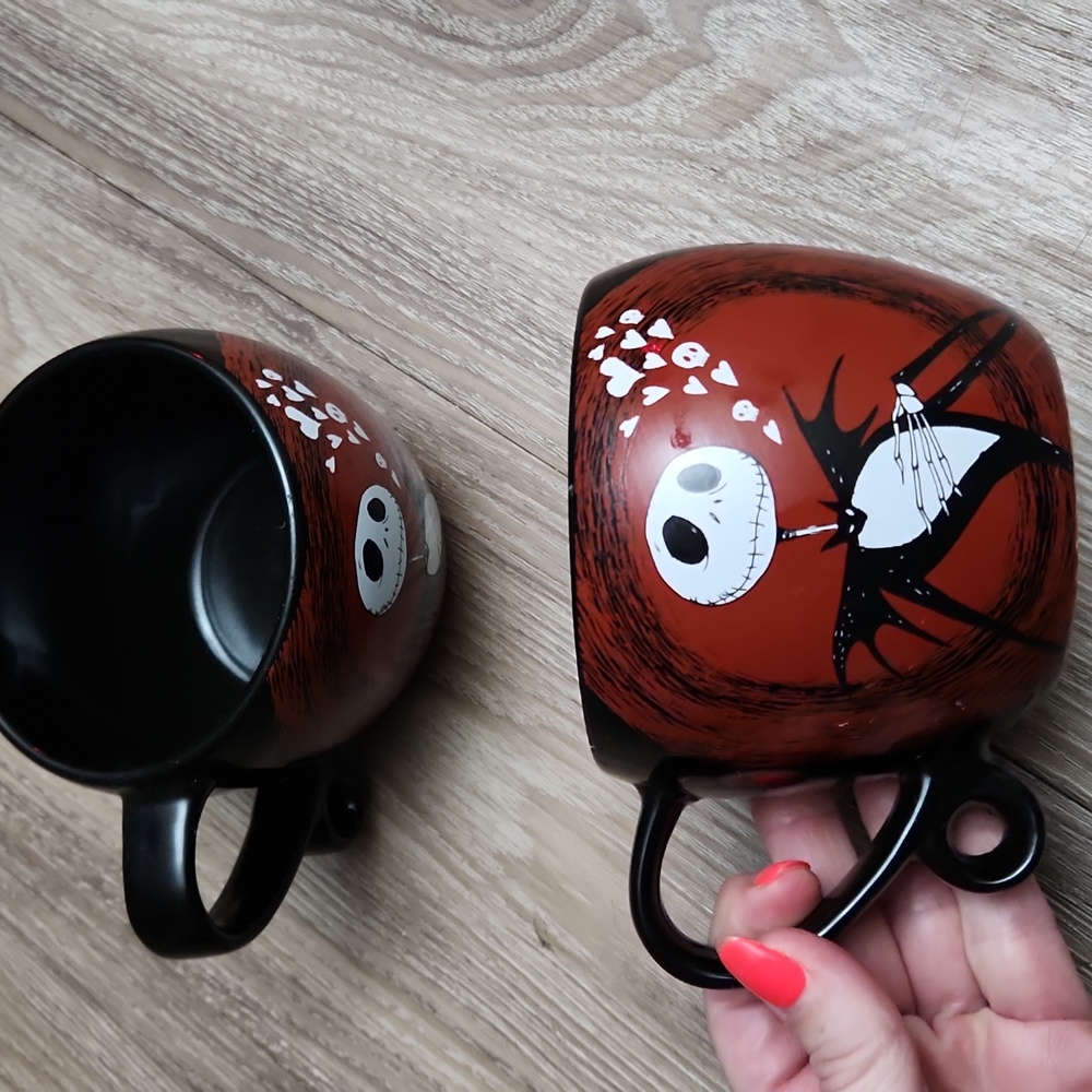 Disney The Nightmare Before Christmas Jack Skellington Hearts Decorative Mugs